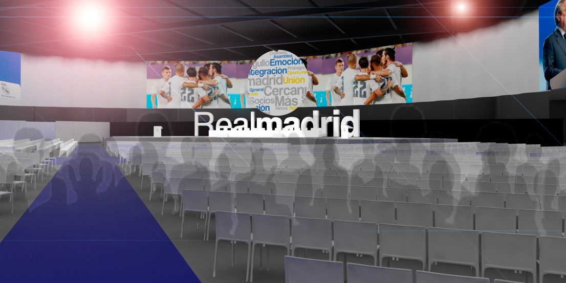 Asamblea socios Real Madrid 2015 escenografia