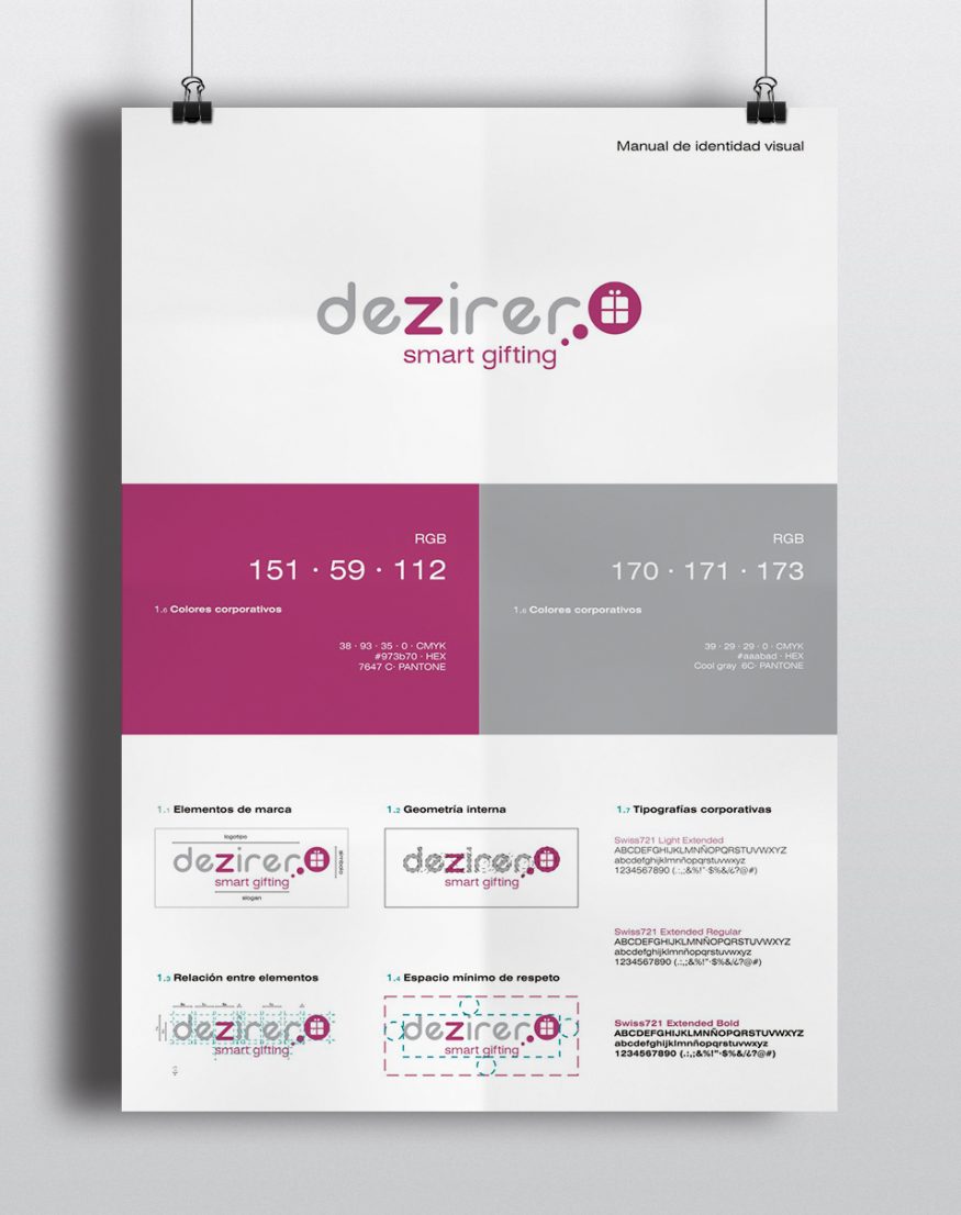 Dezirer logo identidad visual imagen corporativa