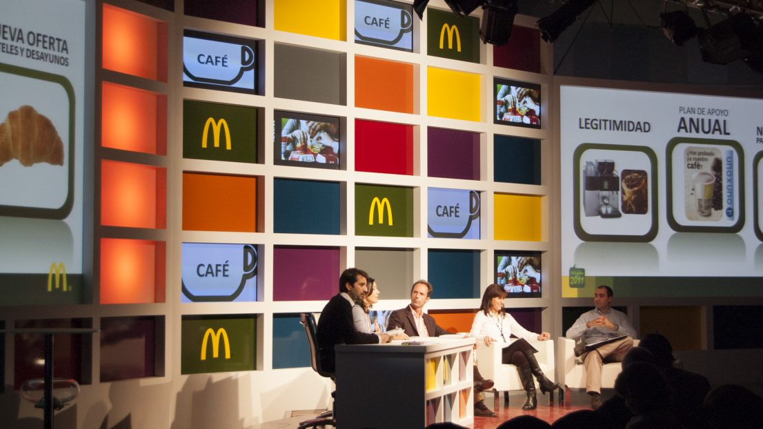 Escenografia evento McDonald's COOP