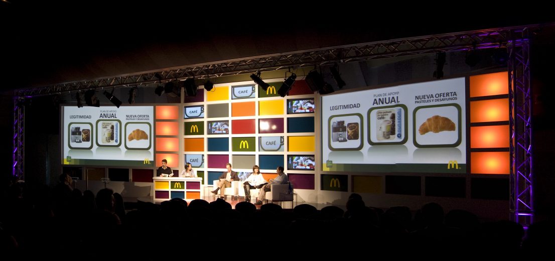 Escenografia evento McDonald's COOP