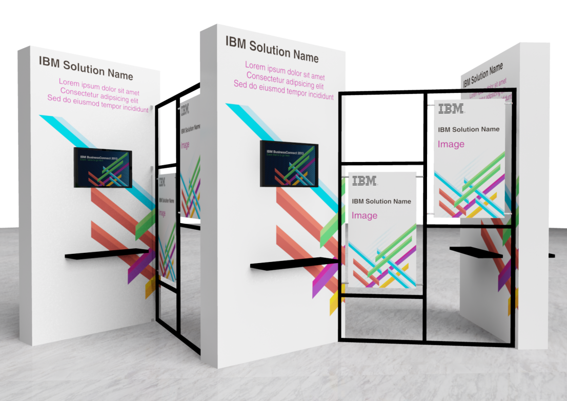 Escenografia stands IBM Congreso de Software 2013
