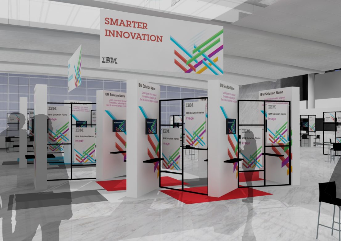 Escenografia stands IBM Congreso de Software 2013